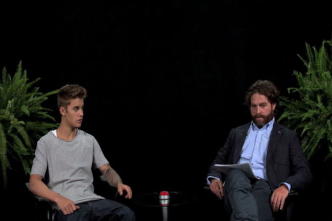 Video Licks: The Biebs gets a whippin’ on ‘Between Two Ferns’