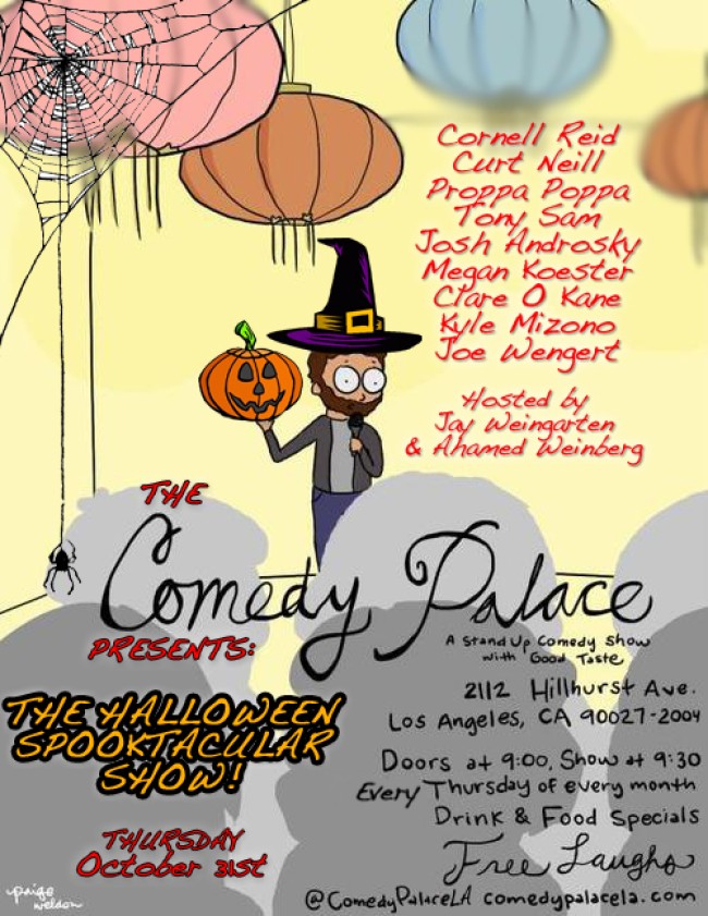 Quick Dish: The Comedy Palace Halloween Spooktacular Show is TONIGHT! Boo.