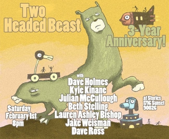 Quick Dish: The Two-Headed Beast Three Year Anniversary Show is TOMORROW