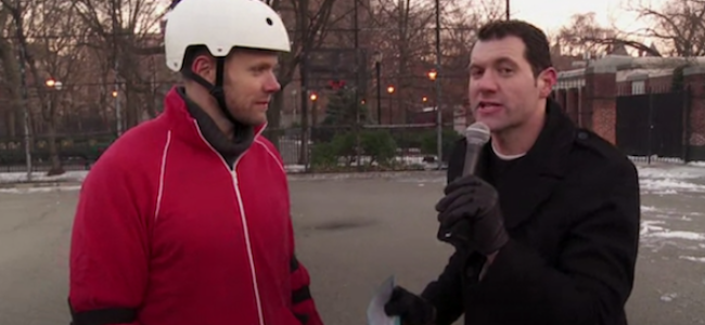 Video Licks: Joel McHale Competes in the Mo’Lympics on ‘Billy on the Street’