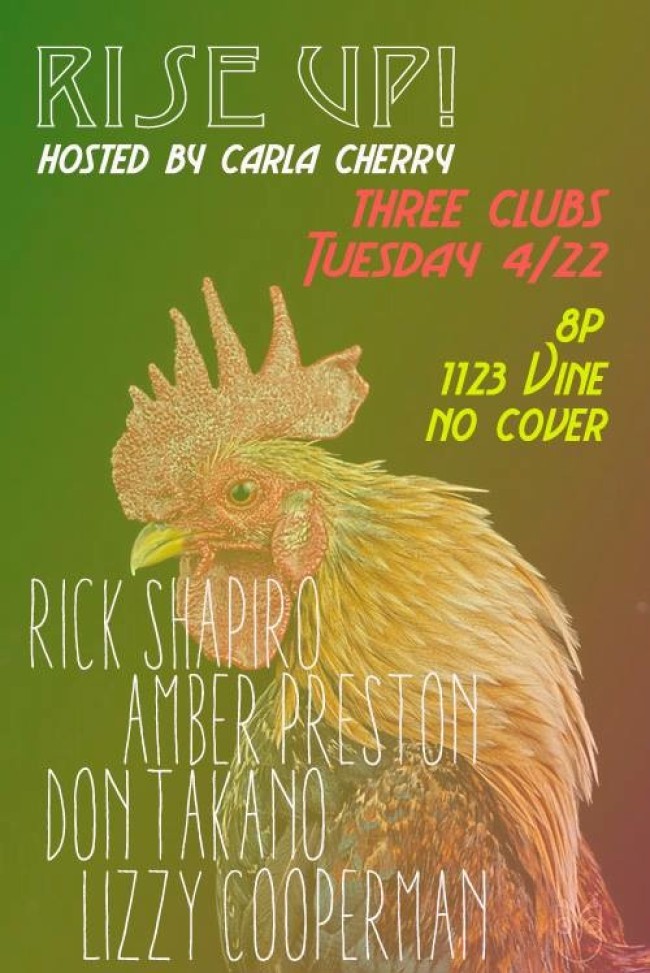 Quick Dish: Get the Old Hollywood Vibe at Rise UP! @ Three Clubs TONIGHT