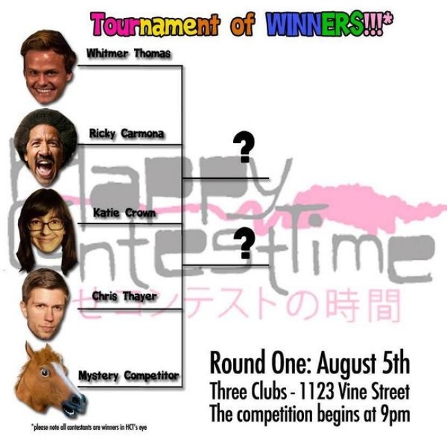 Quick Dish: The Happy Contest Time “Tournament of Winners” Kicks Off August 5th