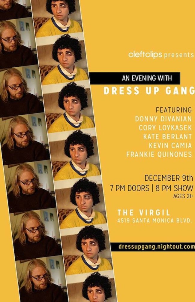 Quick Dish: CleftClips Presents Dress Up Gang at The Virgil 12.9