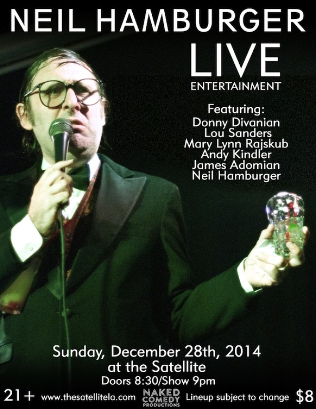 Quick Dish: Spruce Things Up with Some ‘LIVE Entertainment’ 12.28 at The Satellite