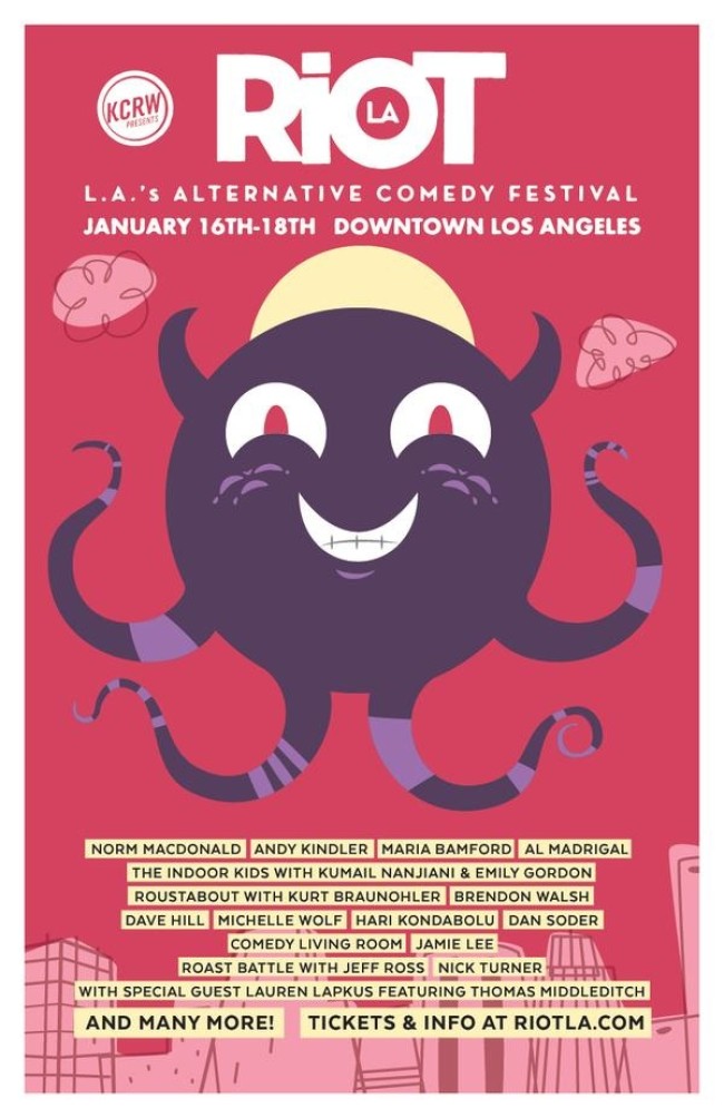 Tasty News: They’re Baaaaaack! Be a part of the RIOT LA 2015 Comedy Fest Jan 16-18