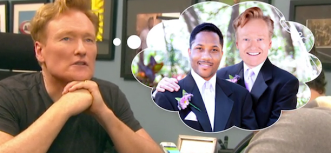 Video Licks: Conan Tests Out Grindr with his Pal Billy Eichner