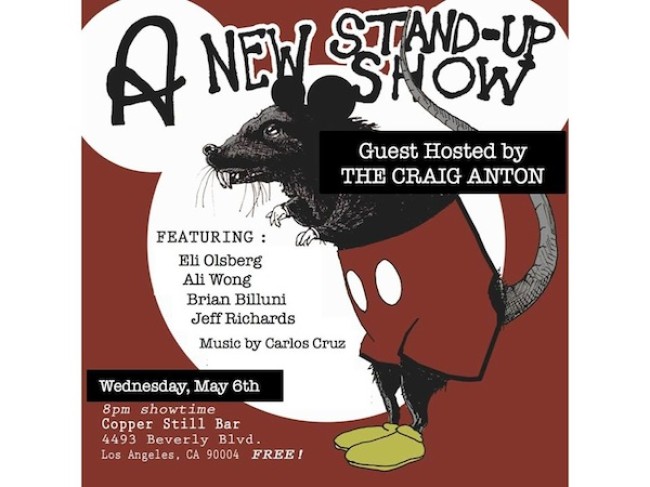 Quick Dish: A NEW STAND UP SHOW Tonight 5.6 with Guest Host THE Craig Anton