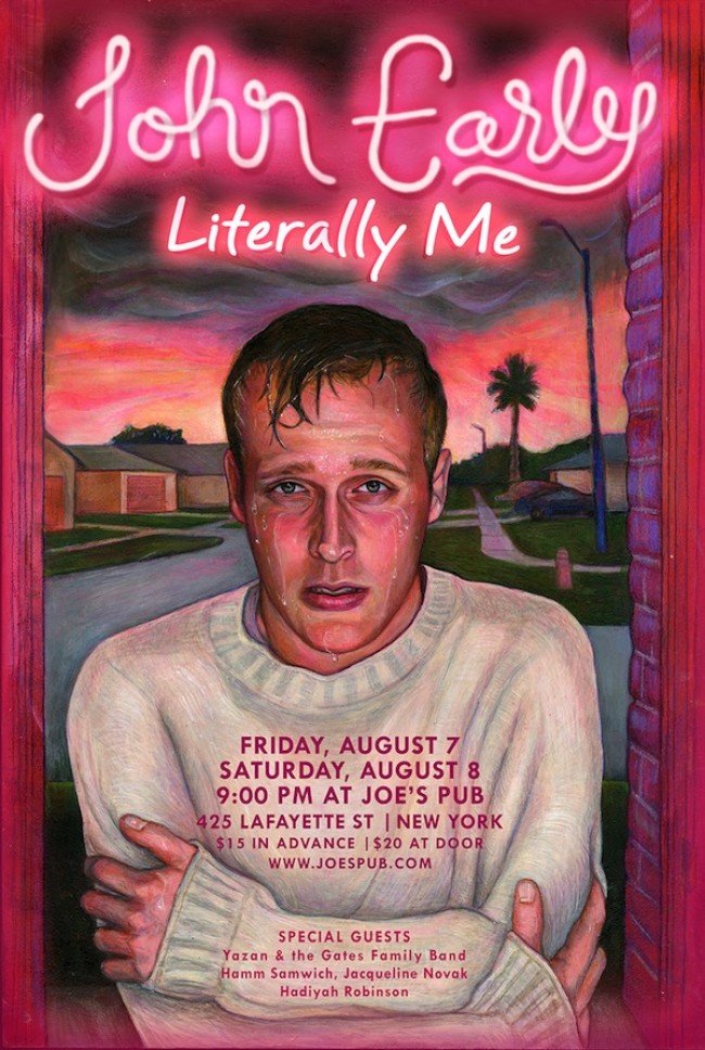 Quick Dish: Don’t Miss A Special TWO NIGHT ENGAGEMENT Aug 7 & 8 of John Early’s ‘Literally Me’ in NY