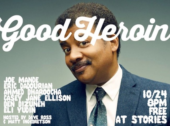 Quick Dish: Enjoy The Science That is Comedy at GOOD HEROIN 10.24 at Stories Echo Park