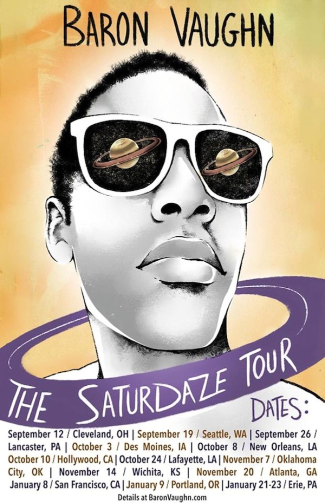 Quick Dish: BARON VAUGHN Brings “The Saturdaze Tour” to The Hollywood Improv 10.10