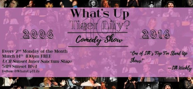 Quick Dish: 10 Years with WHAT’S UP TIGER LILY? 3.14 at UCB Sunset
