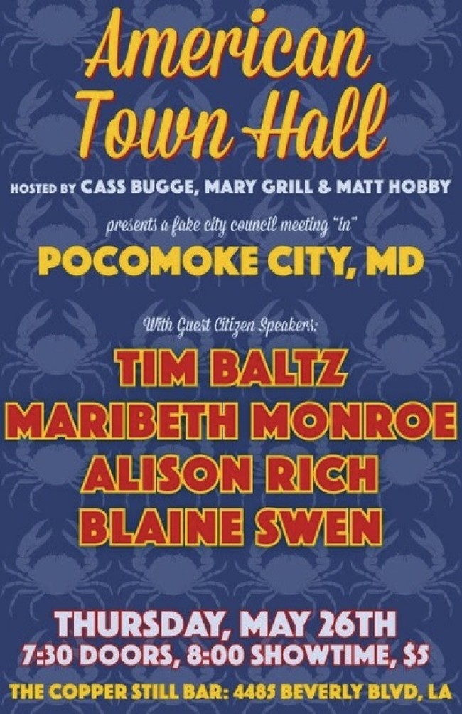 Quick Dish: AMERICAN TOWN HALL 5.26 at The Copper Still Bar