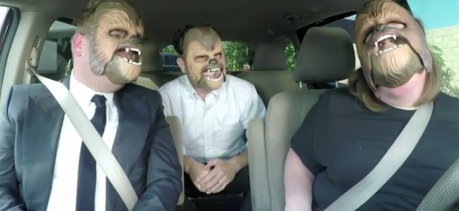 Video Licks:  ‘Chewbacca Mom Takes James Corden To Work’ on THE LATE LATE SHOW