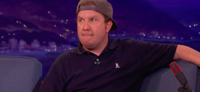 Video Licks: NICK SWARDSON Talks with Conan O’Brien About His Dangerous Stunts on The Upcoming Comedy “Sandy Wexler”