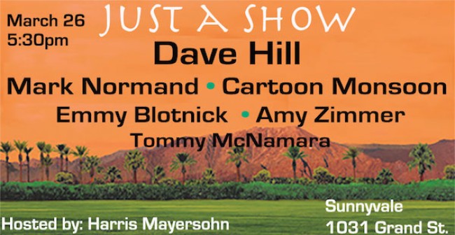 Quick Dish NY: JUST A SHOW is Ready For Spring 3.26 at Sunnyvale BK