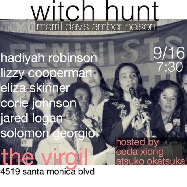 Quick Dish LA: The Monthly Mandatory WITCH HUNT Meeting Is on Tomorrow at The Virgil