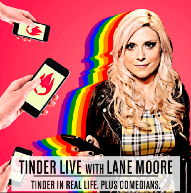 Quick Dish LA: TINDER LIVE with Lane Moore Will Head West This October