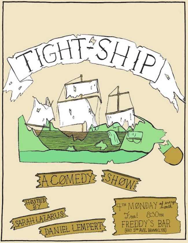 Quick Dish NY: The TIGHT SHIP Sails in 11.27 at Freddy’s Bar in Brooklyn