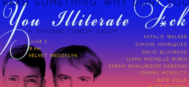 Quick Dish NY: READ SOMETHING WHY DON’T YOU… 6.3 at Velvet Brooklyn
