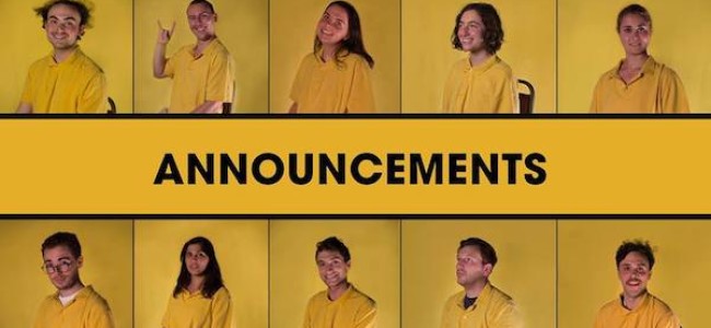Quick Dish NY: The Premiere of ANNOUNCEMENTS Tomorrow at Brooklyn Comedy Collective