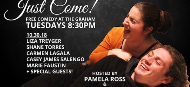 Quick Dish NY: JUST COME! Comedy & Music 10.30 at The Graham