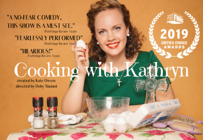 Quick Dish NY: Don’t Miss The Critically Acclaimed Dark Comedy ‘COOKING with KATHRYN’ 8.17 for Ladyfest at The Tank