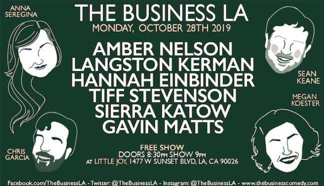 Quick Dish LA: Comedy Gets Stir with THE BUSINESS LA Tonight at Little Joy