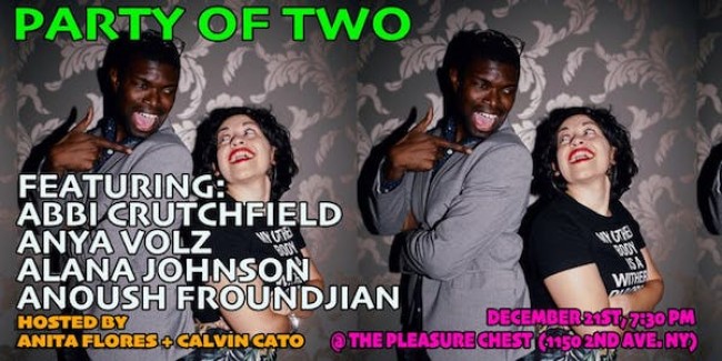 Quick Dish NY: Modern Dating with PARTY OF TWO 12.21 at The Pleasure Chest