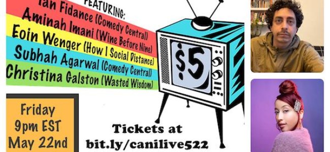 Tasty News: CAN I LIVE? Standup Showcase with Amber Rollo & Gabe Pacheco TOMORROW on Zoom