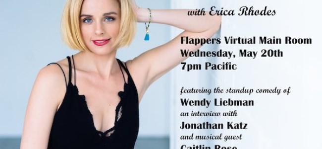 Tasty News: THE NIGHT LIGHT SHOW with Erica Rhodes Returns TONIGHT in The Flappers Virtual Main Room
