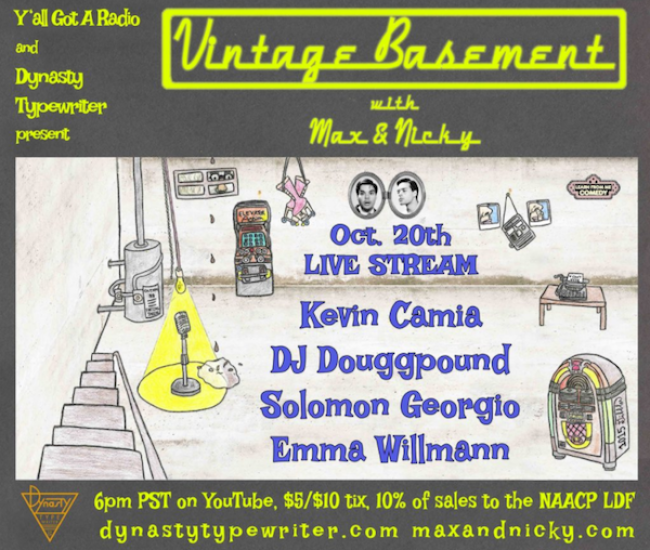 Quick Dish Quarantine: VINTAGE BASEMENT WITH MAX & NICKY Live Stream Edition 10.20 Online