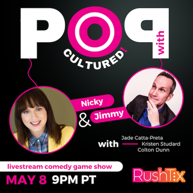 Quick Dish Quarantine: POP CULTURED! Live on RushTix Comedy 5.8