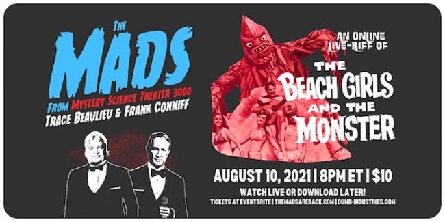 Quick Dish Quarantine: Watch THE MADS Riff On “The Beach Girls & The Monster” 8.10 Online