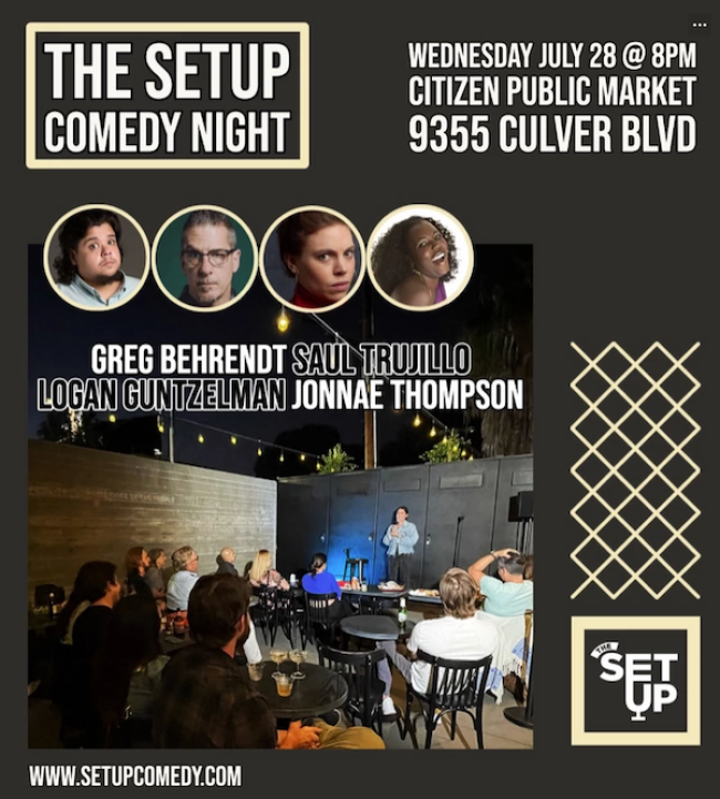 Quick Dish LA: THE SETUP Presents Citizen Public Market Comedy Night TONIGHT