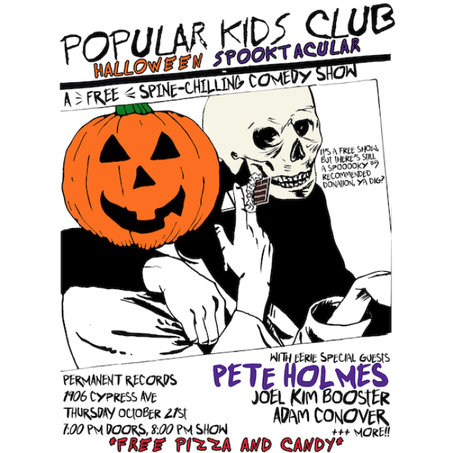 Quick Dish LA: The Very First POPULAR KIDS CLUB SPOOKTACULAR 10.21 Outdoors at Permanent Records