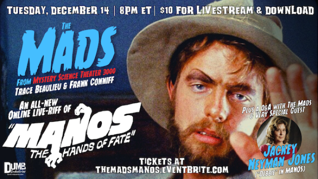 Quick Dish Quarantine: The Original MST3K Mads Live-Riff Indie Horror Flick MANOS: THE HANDS OF FATE 12.14 Online