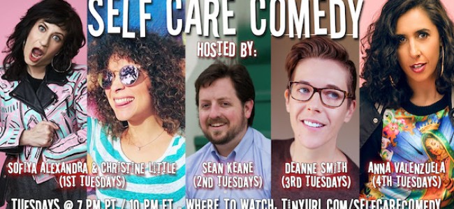 Quick Dish Quarantine: SELF CARE COMEDY Tonight on Zoom Hosted by DeAnne Smith