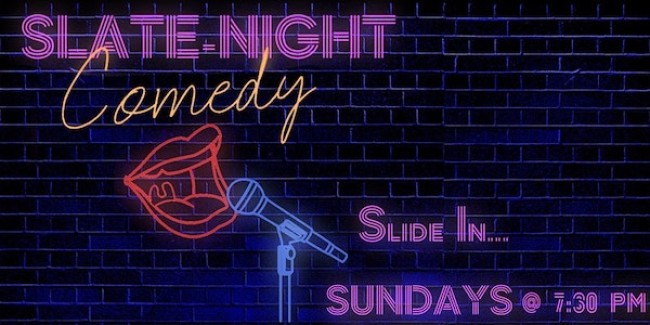 Quick Dish NY: Laugh & Play at SLIDE IN Stand-Up Show Sundays at Slate NY