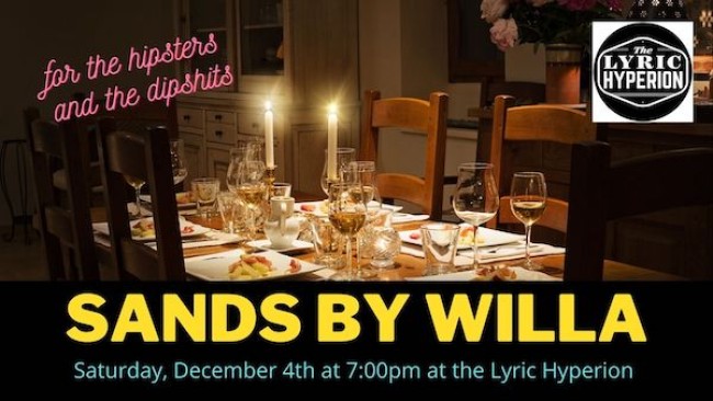 Quick Dish LA: “SANDS by Willa” One-Night-Only “Succession” Comedy Play THIS SUNDAY 12.4 at Lyric Hyperion