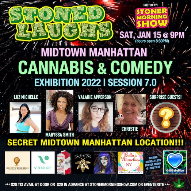 Quick Dish NY: STONED LAUGHS A Secret Birthday Celebration and Comedy Hang THIS Saturday