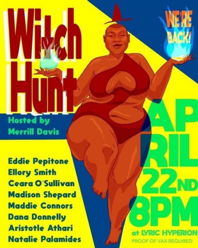 Quick Dish LA: WITCH HUNT Stand-Up FRIDAY at Lyric Hyperion ft Eddie Pepitone, Natalie Palimides, Madison Shepard & More!