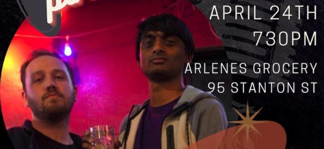 Quick Dish NY: HALF-PINT COMEDY HOUR THIS Sunday 4.24 at Arlene’s Grocery