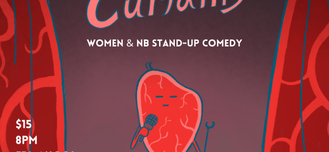 Quick Dish NY: BEEF CURTAINS Stand-UP Tomorrow 8.26 at New Women Space