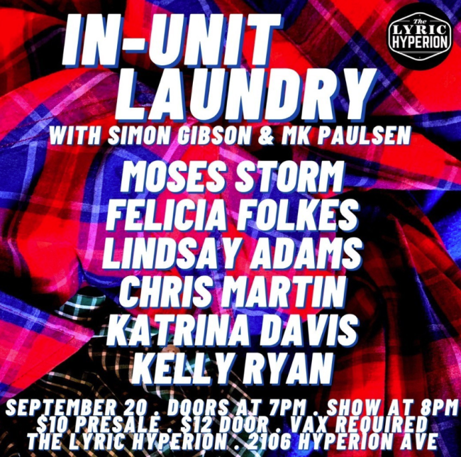 Quick Dish LA: IN-UNIT LAUNDRY Comedy Tomorrow at The Lyric Hyperion