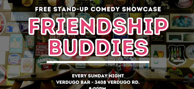 Quick Dish LA: FRIENDSHIP BUDDIES Sunday 10.2 at Verdugo Bar
