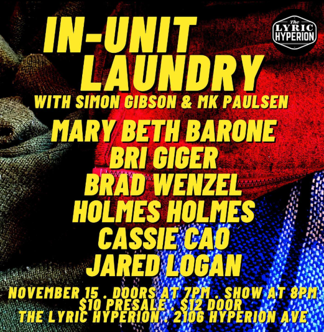 Quick Dish LA: IN-UNIT LAUNDRY Tonight at The Lyric Hyperion
