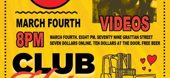 Quick Dish NY: CLUB VIDEO Premiere Show & Party 3.4 in Brooklyn