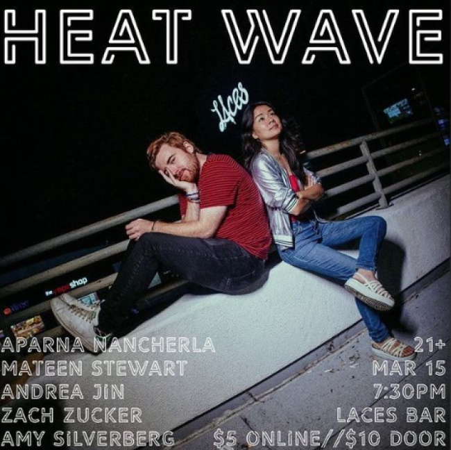Quick Dish LA: HEAT WAVE Comedy Tomorrow 3.15 at LAces Bar