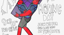 Quick Dish NY: AMBUSH COMEDY’S MOVING DAY SHOW & PARTY Tonight at Two Boots Pizza
