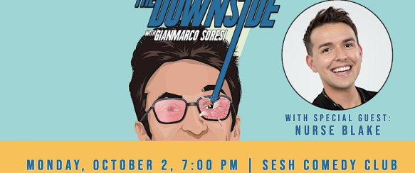 Quick Dish NY: THE DOWNSIDE Live Podcast Taping 10.2 at Sesh Comedy ft Guest KEVIN ALISON